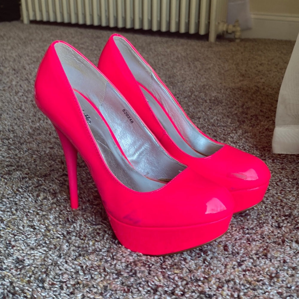 Charlotte Russe Hot Pink Heels Stilettos